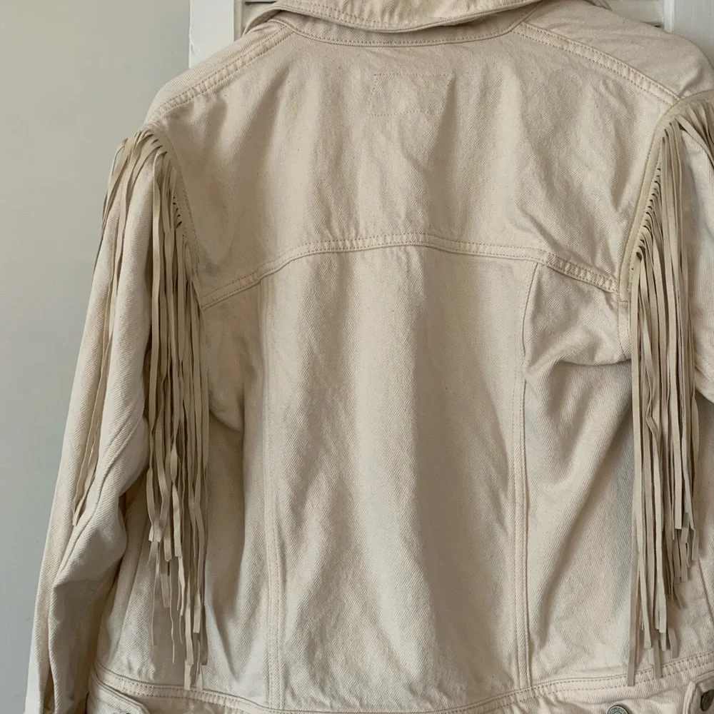 Free People After Hours Fringe Jean Jacket - Picture 6 of 6